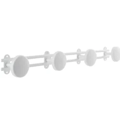 Porte-manteau à fixer Sancy 4 têtes blanc