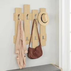 Portemanteau Astratto, Portemanteau, Surmatelas, Cintre mural, 64x4 h79 cm, Chêne