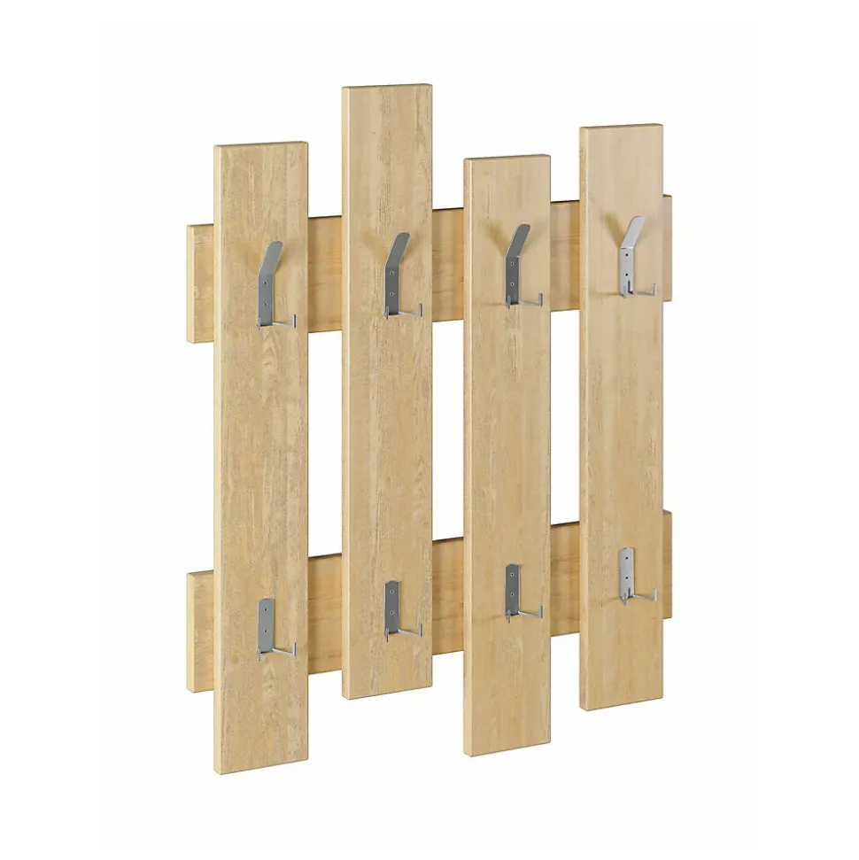Portemanteau Astratto, Portemanteau, Surmatelas, Cintre mural, 64x4 h79 cm, Chêne
