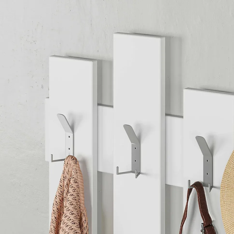 Portemanteau Astratto, Portemanteau, Surmatelas, Cintre mural, 64x4 h79 cm, Blanc
