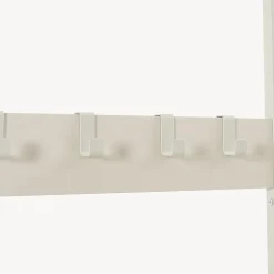 Portemanteau avec miroir et étagère à chaussures Napinerg 185 x 98 x 34 cm couleur sable en.casa