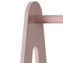 Portemanteau pour enfants Vestnes 114 x 77 x 30 cm rose / blanc en.casa
