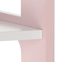 Portemanteau pour enfants Vestnes 114 x 77 x 30 cm rose / blanc en.casa
