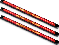 Porte-outil Magnetique, Set de 3 Barres,pour Rangement Mural des Outils, 46 x 2,3CM en Acier, Chacun peut Supporter 10 KG