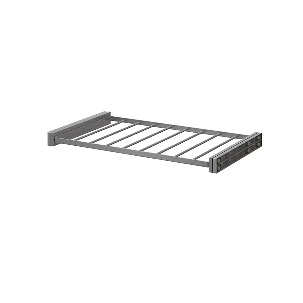 Porte-pantalons coulissant en acier gris 8 barres GoodHome Atomia L.71,4 x P. 45 cm
