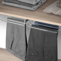 Portepantalons double amovible pour armoire Self