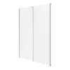 Portes de placard coulissantes 2 vantaux panneaux blancs GoodHome Atomia H. 225 x L. 150 x ép. 5,5 cm