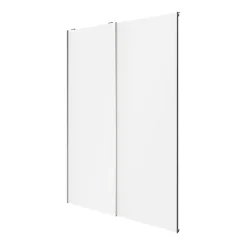 Portes de placard coulissantes 2 vantaux panneaux blancs GoodHome Atomia H. 225 x L. 150 x ép. 5,5 cm
