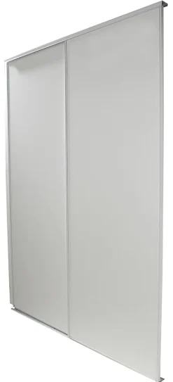 Portes de placard coulissantes blanches effet bois GoodHome Romero H. 250 x l. 90 cm, 2 portes