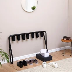Porte-valise VOYAGE, structure pliable en métal noir