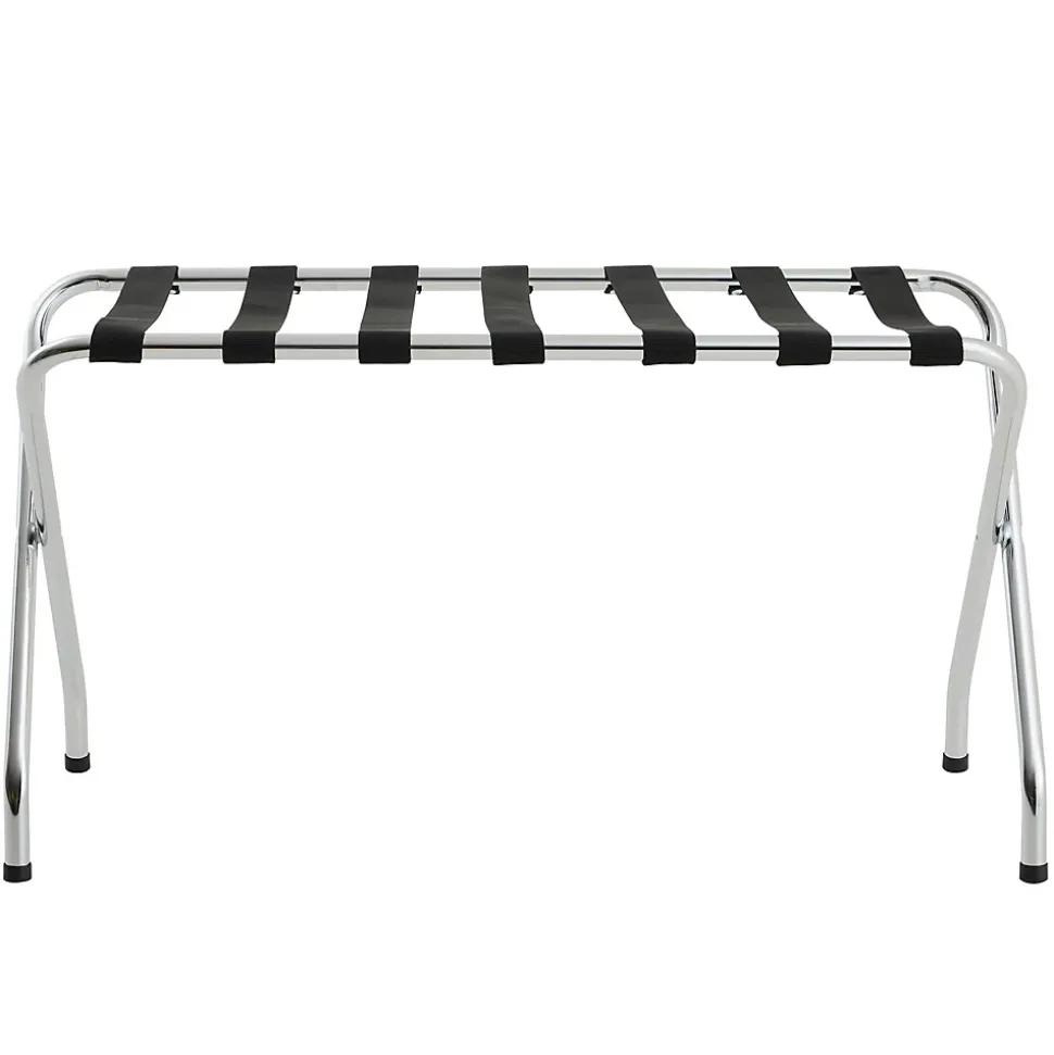 Porte-valise VOYAGE, structure pliable en métal chromé