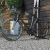 Porte-vélos en acier pour stationnement de vélos porte-vélos au sol portable pour l'intérieur et l'extérieur 59x41x38 cm noir