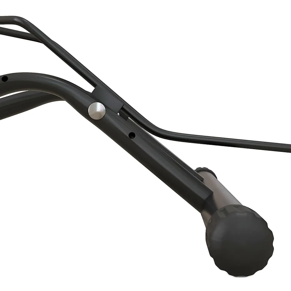 Porte-vélos en acier pour stationnement de vélos porte-vélos au sol portable pour l'intérieur et l'extérieur 59x41x38 cm noir