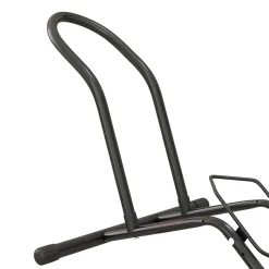 Porte-vélos en acier pour stationnement de vélos porte-vélos au sol portable pour l'intérieur et l'extérieur 59x41x38 cm noir