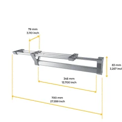 Portevêtements extractible pour armoire