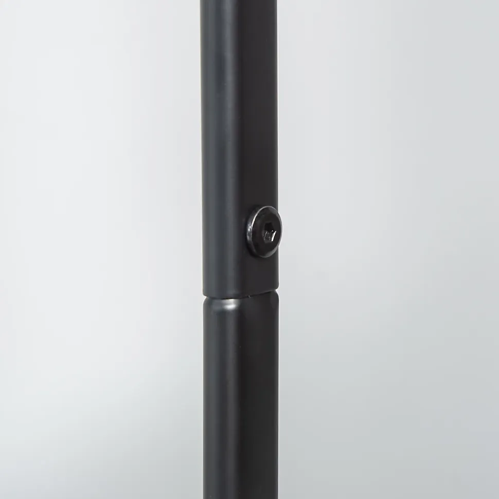 Porte-vêtements Mobile Sur Roulettes - Porte Jusqu'à 16 Kg - Acier Noir - Range-chaussures