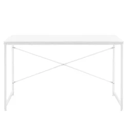 Poste de travail Roros 120 x 60 x 72 cm blanc en.casa