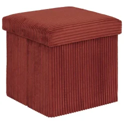 Pouf pliant Arum ambre 38x38cm - Atmosphera