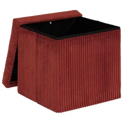Pouf pliant Arum ambre 38x38cm - Atmosphera