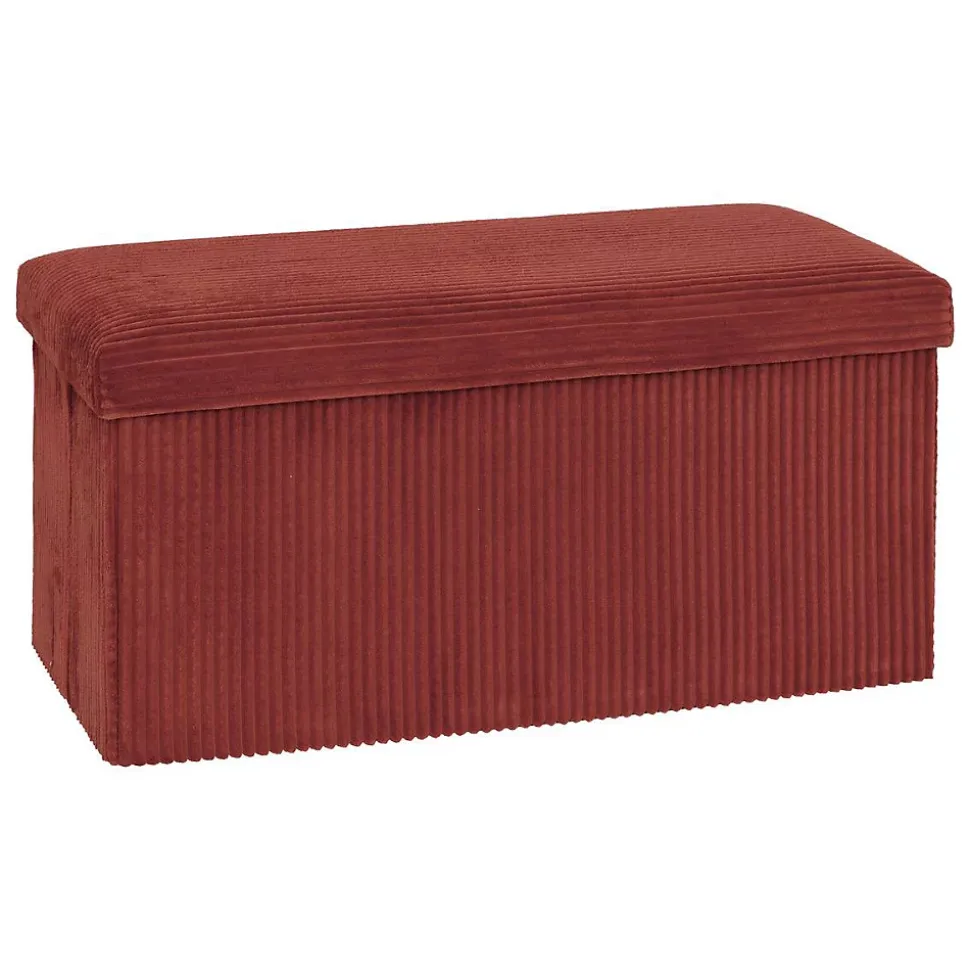 Pouf pliant Arum ambre 76x38cm - Atmosphera