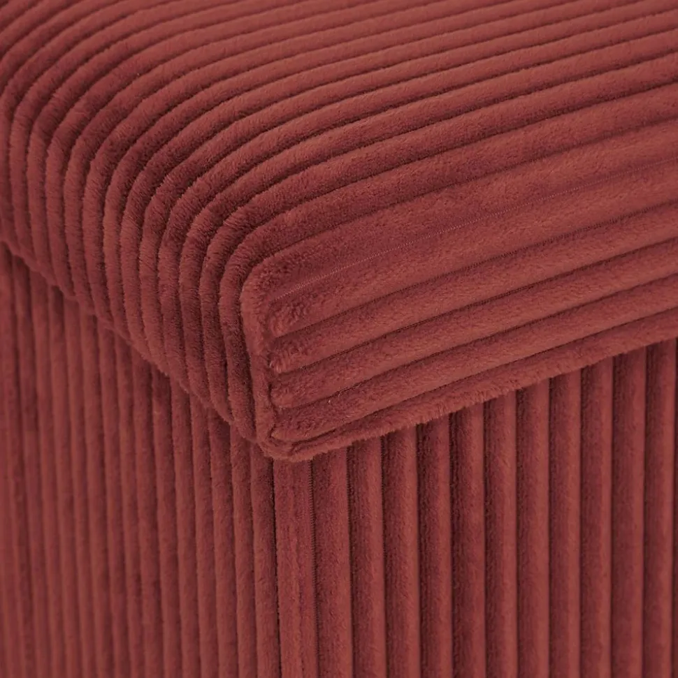 Pouf pliant Arum ambre 76x38cm - Atmosphera