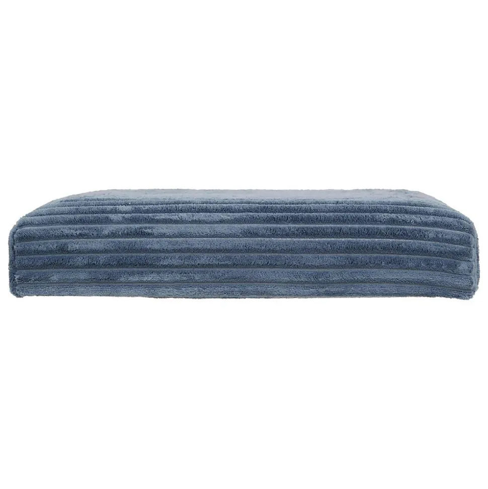 Pouf pliant Arum bleu encre 38x38cm - Atmosphera
