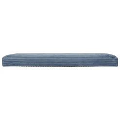 Pouf pliant Arum bleu encre 76x38cm - Atmosphera