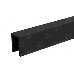 Profil U guidage PVC SAF dimension 12x17mm longueur 1100mm - MANTION - 1106/110