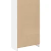 Prolenta Premium - Bibliothèque blanc 57x28,5x107,5 cm bois d'ingénierie