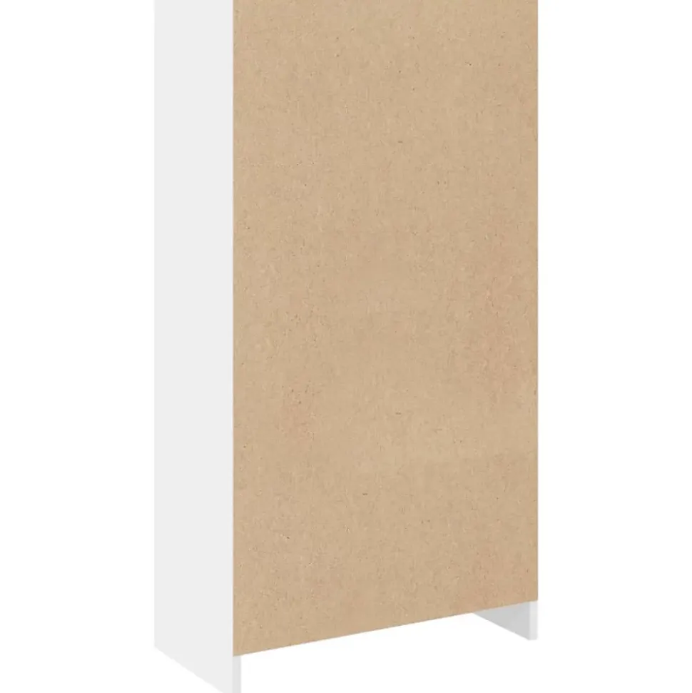 Prolenta Premium - Bibliothèque blanc 57x28,5x107,5 cm bois d'ingénierie