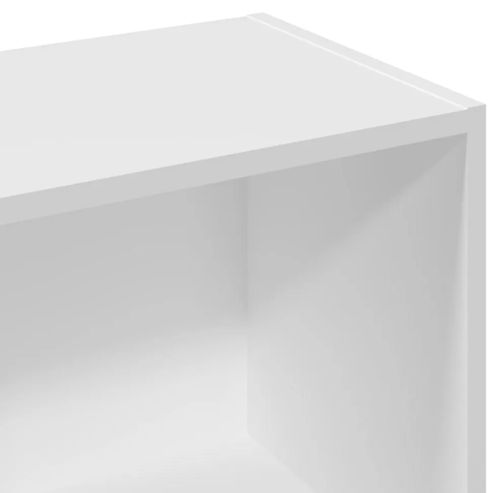 Prolenta Premium - Bibliothèque blanc 57x28,5x107,5 cm bois d'ingénierie