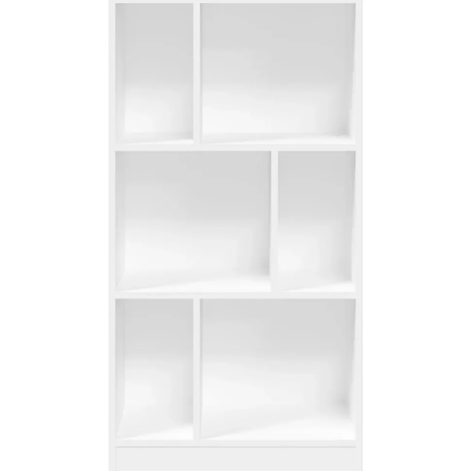 Prolenta Premium - Bibliothèque blanc 57x28,5x107,5 cm bois d'ingénierie