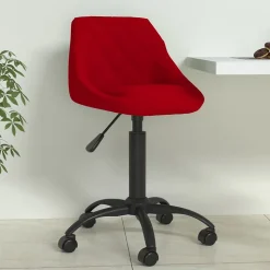 Prolenta Premium - Chaise de salle à manger Rouge bordeaux Velours