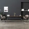 Prolenta Premium - Chaises pivotantes à manger lot de 2 taupe tissu