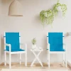 Prolenta Premium - Coussins de chaise de jardin à dossier bas lot de 2 bleu