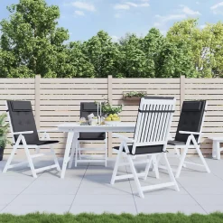Prolenta Premium - Coussins de chaise à dossier haut lot de 4 anthracite