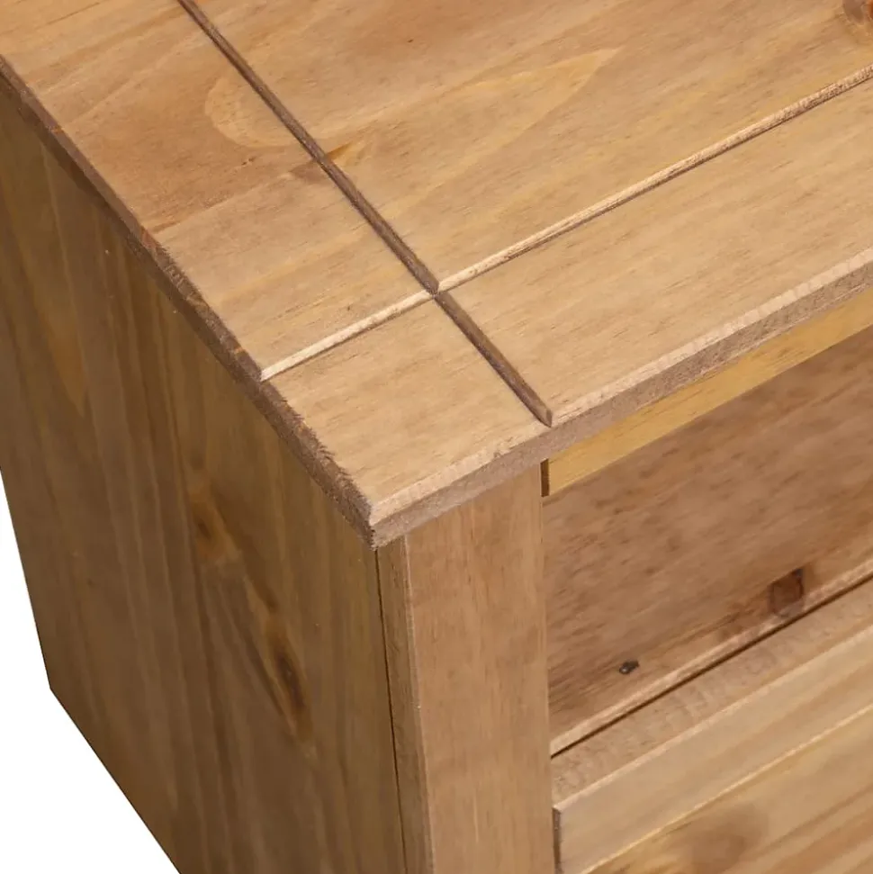 Prolenta Premium - Meuble TV d'angle 93x49x49 cm Pin solide Assortiment Panama