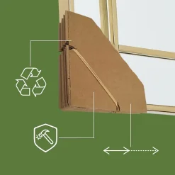 Protection d'angles extensibles en carton 12 x 12 cm