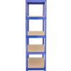 Q-Rax Étagères Rangement Bleu 90 cm x 182.5 cm x 50 cm
