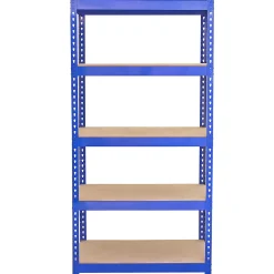 Q-Rax Étagères Rangement Bleu 90 cm x 182.5 cm x 50 cm