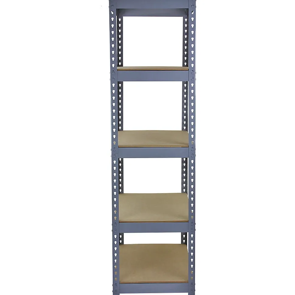 Q-Rax Étagères Rangement Gris- 90cm x 180cm x 50cm