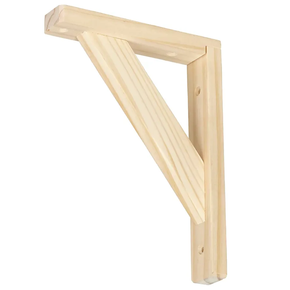 Équerre en bois Timber H. 20 x P. 15 cm