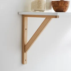 Équerre en bois Timber H. 20 x P. 15 cm