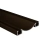 Rail bas alu pour placard coulissant - 2000mm - Taupe brun