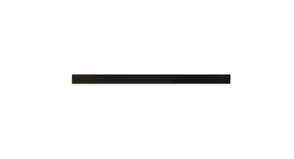 Rail coulissant alu finition noire pour porte coulissante en verre - 8mm - longueur 2000 mm - AURYS NORMANDIE