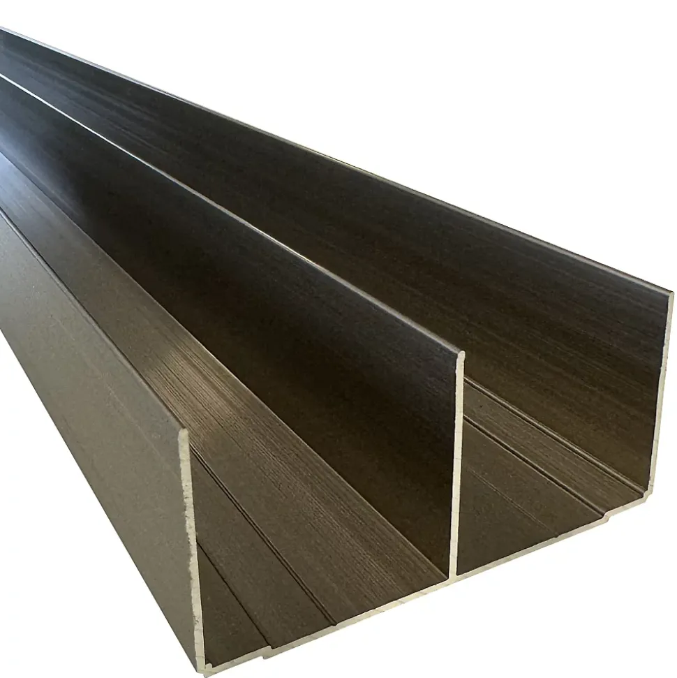 Rail haut alu pour placard coulissant - 2000mm - Inox Brossé