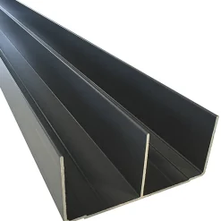 Rail haut alu pour placard coulissant - 2000mm - Gris ardoise