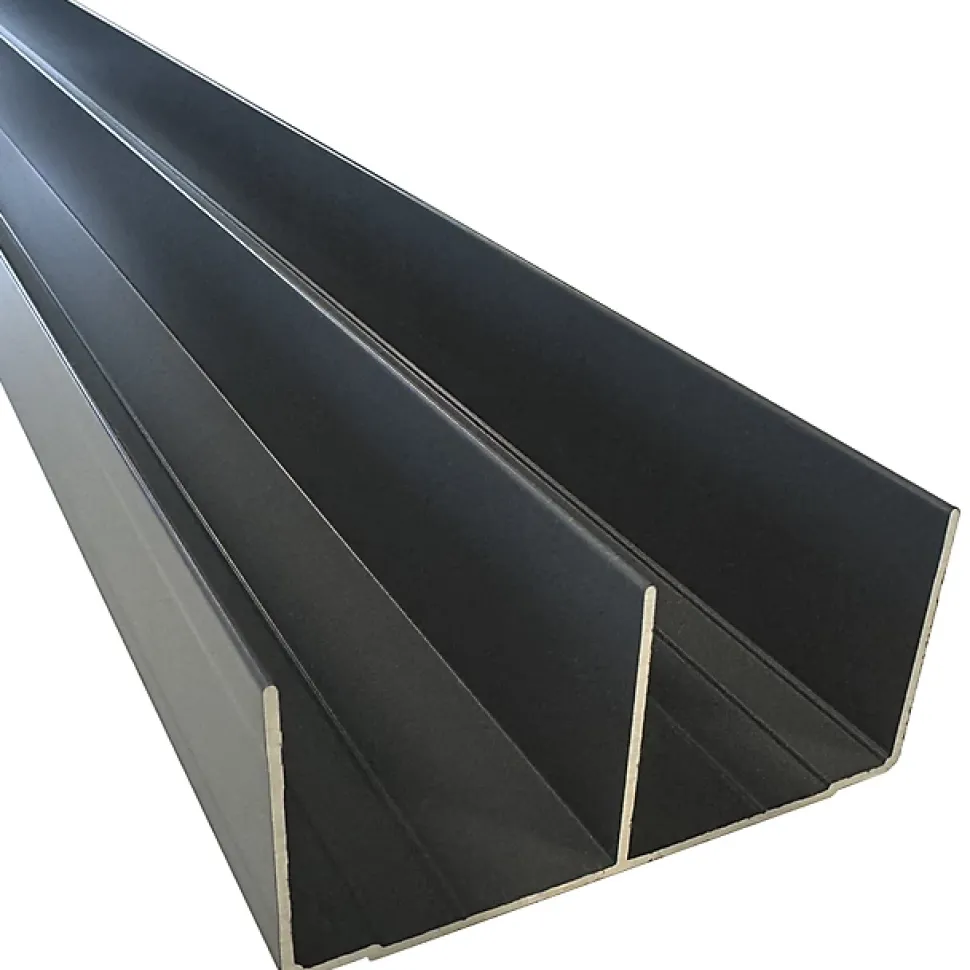 Rail haut alu pour placard coulissant - 3000mm - Gris ardoise