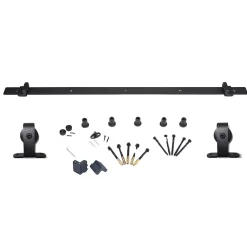 Rail porte coulissante - 2M - Porte en bois - Noir