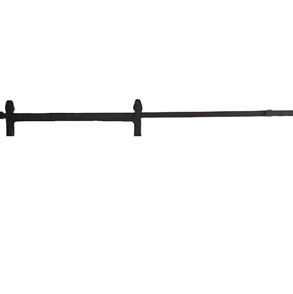 Rail porte coulissante - 2M - En applique - Porte en bois - Noir